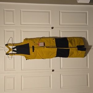 Black Diamond Recon Stretch Bib Ski Pants, Men's Medium, Amber/Black